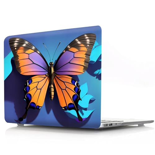 Coque MacBook Pro 13 inch A1278 Rigide Papillon Housse Clavier PC - 3
