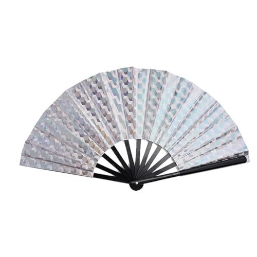 EIRZNGXQ 1pc Faltfächer Männer Frauen Bar Bounce Fan Einfach Öffnen Tanz Schließen Party Requisiten Disco Essential M2W0 Und Atmosphäre Fan Bar