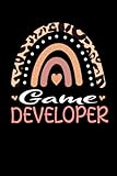  Game Developer Rainbow leopard Appreciation: Lined Notebook / Journal Gift , 120 Pages , 6X9 ,Soft Cover , Matte Finish