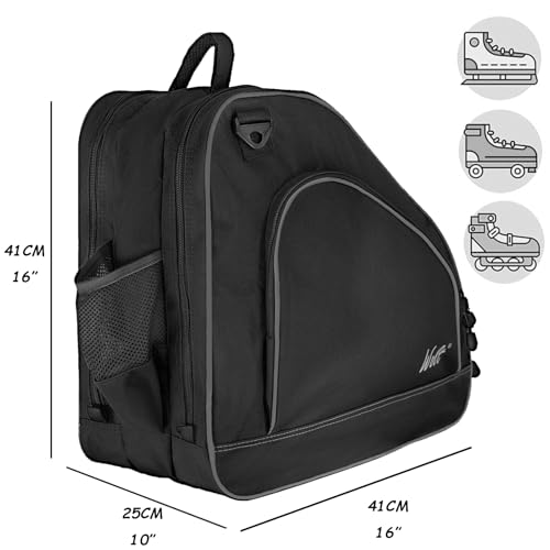 image for WOLT Ice Skate Bag - Roller Skate Bags, Inline Skate Bag with Adjustab