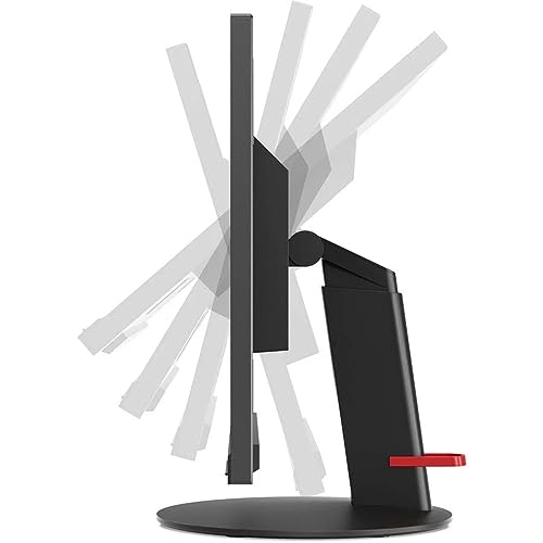 Image of Lenovo ThinkVision T23d 23-inch 1920 x 1200 LED Backlit Full HD Widescreen WUXGA LCD Monitor, 2-Pack Bundle with HDMI, VGA, DisplayPort, Desk Mount Dual Monitor Stand