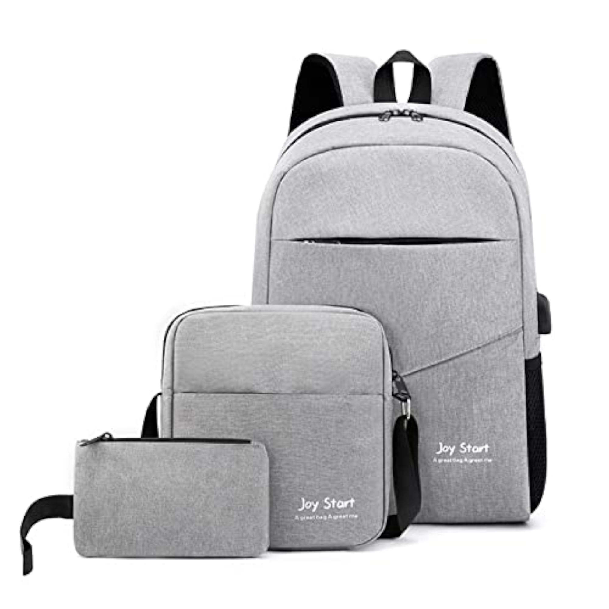 3pcs Backpack Set, Laptop Backpack & Shoulder Bag