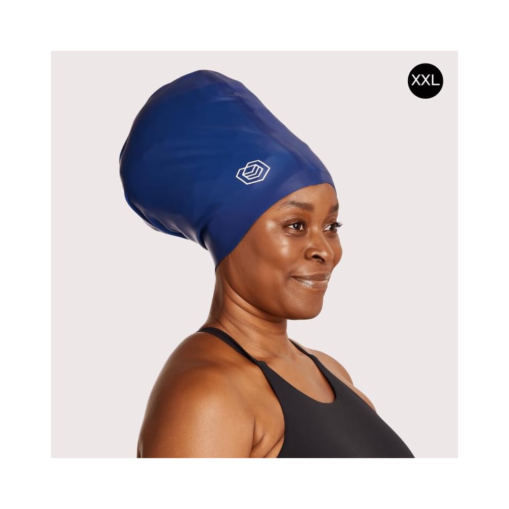 Extra Room Swim Cap Large Swim Cap For Dreadlocks, Braids &amp; Thick Hair - New Improved Design, Comfortable Fit Nike Swimming Goggles