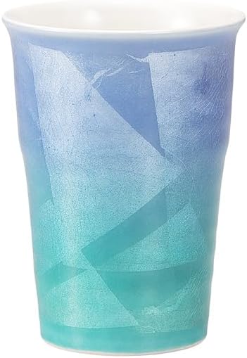 Nakamaru K9-1152 Kyutani Ware Free Cup, Two-Tone Silver Color