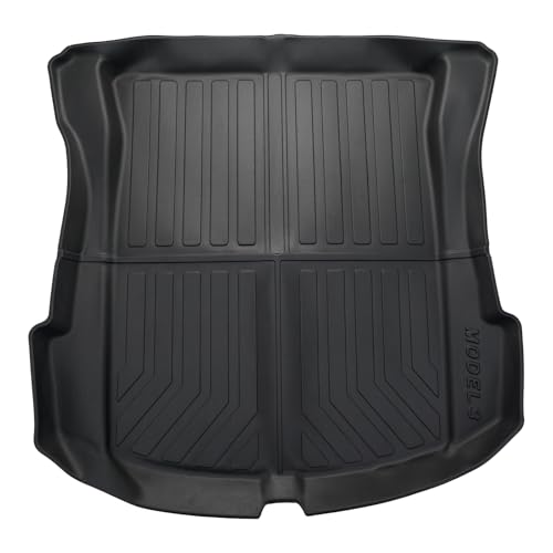 Garvee Trunk Mat Compatible with T oyota 4Runner 5-Seat 2010-2024, All Weather Cargo Liner Trunk Liners, Non-Slip Odorless TPE Rear Truck Mat for 4Runner 5-Seat 2010-2024 Accessories, Black