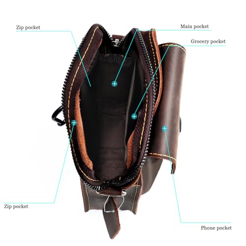 Professional Messenger Bag for Men Work Briefcase Leather Crossbody Bag with Anti Theft Pockets Large Capacity Waterproof Laptop Bag for Commuting Travel Business Essentials Organization4