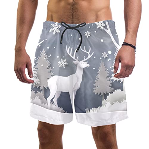 Maillots de Bain pour Hommes Short de Plage à séchage Rapide JDEZ Noël