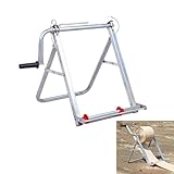 YIYUESHIJIU Folding Single Spool Cable Rack, Commercial Industrial Grade Steel Wire Rack Dispenser, Hand cranked Iron dispenser for industrial and agricultural wire and plumbing spool racks