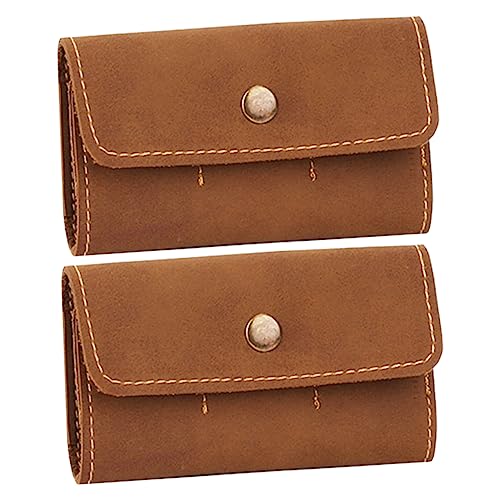 Angoily Lightweight Memory Card Storage Case Card Organizer Box 2-Piece Set Retro Design for