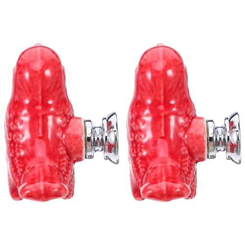 WHAMVOX 2 Unidades Cerámicos Tiradores de Cajón con Forma de Pájaro Unidades Tiradores de Cerámica y Aleación de Zinc para Muebles Infantiles Decoración para Armarios y Cómodas Fáciles de