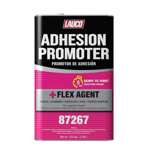 LAUCO Adhesion Promoter Gallon, Automotive Surface Adhesion Enhancer with Flex Agent for Plastic, Metal, Fiberglass, and Vinyl, Fast Dry, Ready to Paint in 5 Minutes