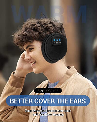 Lc-Dolida Bluetooth Ear Warmers Ear Muffs Earmuffs Built-In Hd Speakers For Winter #TOP1