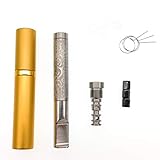 Metal Filter Cigarette Holder Mouthpiece, Reusable Stainless Steel Double Filters Reduce Tar Cleaner for Regular King Size&100's, Silver (Millipore-Type)
