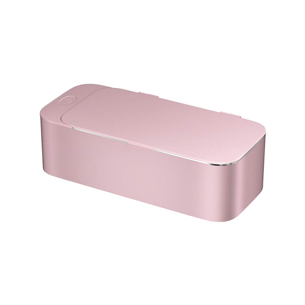 GHJrtHFJ Eyewear cleaners, Ultrasonic Cleaner, Jewelry Glasses Circuit Board Cleaning Machine, for Watches Razors Box(Pink)