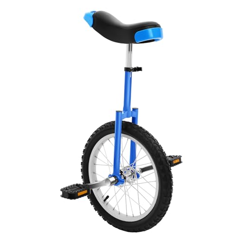 Image of DYNAMI Unicycle with Excellent Steel Frame,Leakproof Tire,Adjustable Height,Curved PU Seat,Mute Bearing,Anti-Slip Designs,for Outdoor Sports Fitness Exercise