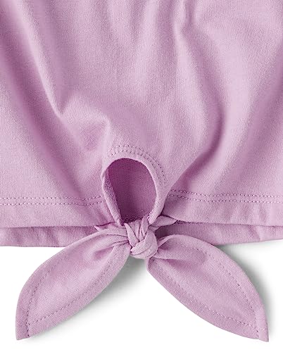 Image of The Children's Place Girls' Long Sleeve Knit Tie Front Top