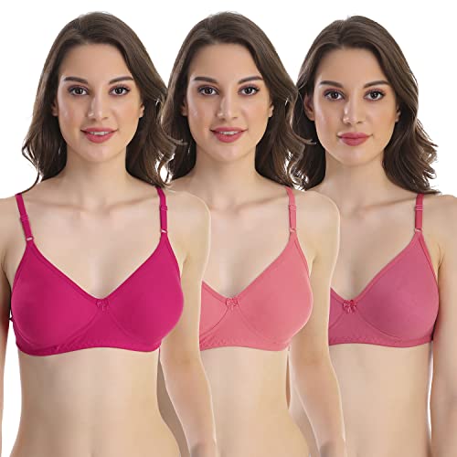 Image of Cotton Blend Seamless Bra for Womens