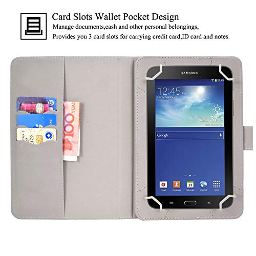 Universal Case For 7.0 Inch Tablet, Artyond Multi-Angle Viewing Stand With Card Slots Case For 6.8 Inch Kindle Paperwhite 2021/Kindle Fire 7 2015-2022/Fire Hdx7 And More 7 Inch Tablet, Starry Sky #TOP2
