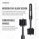 Farberware 5211438 Professional Heat Resistant Nylon Meat and Potato Masher, Safe for Non-Stick Cookware, 10-Inch, Black - Image 4