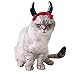 FRCOLOR 3pcs Pet Hat Cat Dog Cosplay Decor Halloween Funny Devil Horns l Size Hat