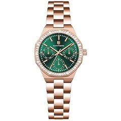 Rose gold strap/ Green face-06