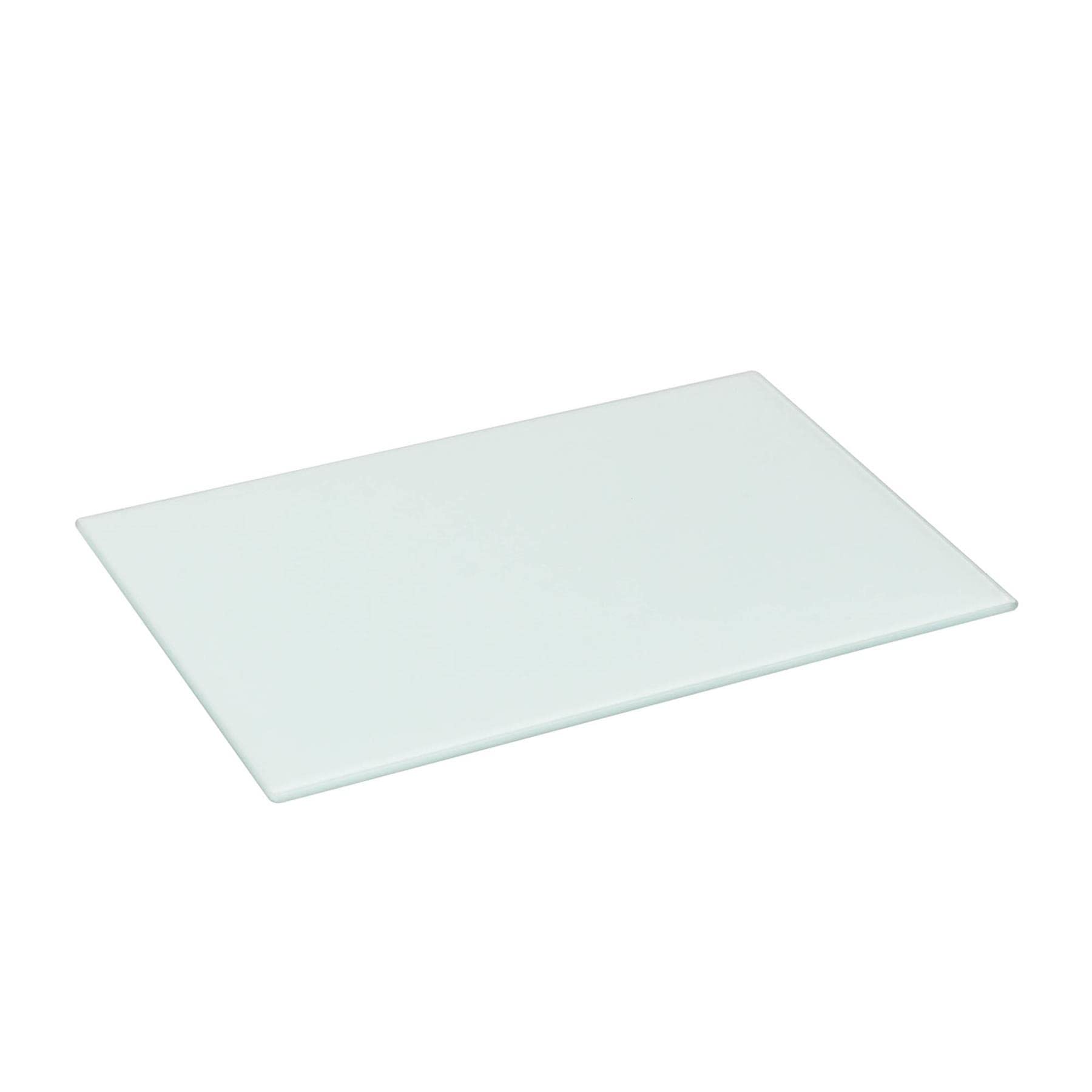 Harbour Housewares Glass Chopping Board - 30cm x 20cm - White
