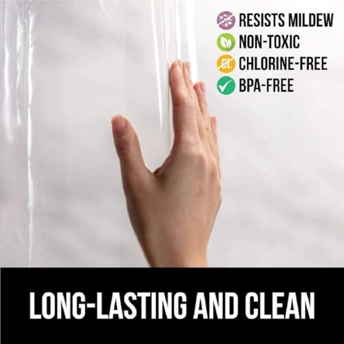 Image of 10 Ft PVC Transparent AC Curtain | AC Curtain with 8 Rings Waterproof Door /Partition Curtain | 0.5 mm Thick for AC Room, Balcony & Home (Pack of 1)