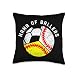 Nana of Ballers Funny Baseball Softball Soccer Nana Throw Pillow