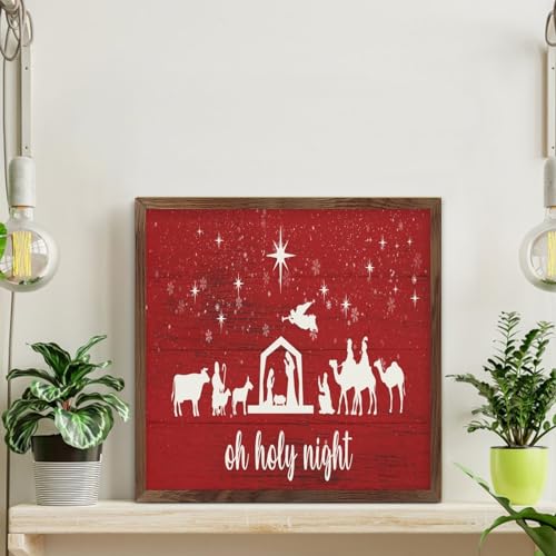 Décoration primitive maison avec plaque murale rétro bois Merry Christmas
