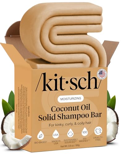 Kitsch Coconut Oil Shampoo Bar Soap - Curly Hair Shampoo - 3.5 oz