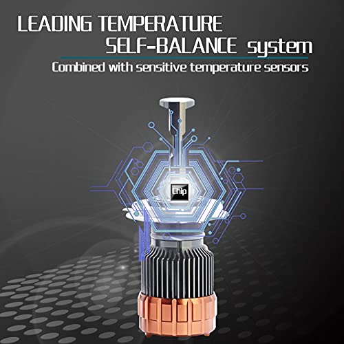 Faros Coche LED Auto Bulbs Faro H4 H7 H11 9005 HB3 9006 HB4 H1 5700K Turbo Turbo Flip LED 6000LM H8 880 H27 Fog Lámpara (Socket Type : H4/9003/HB2 Hi/Lo)