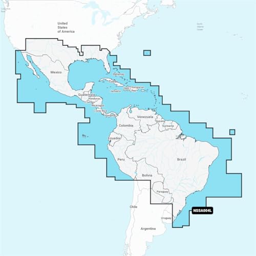 Part Synergy Marine Cartography Mexico Caribbean-Brazil Garmin Chart Plotters/Sonar SD/Micro-SD Card W/Auto Guidance Technology