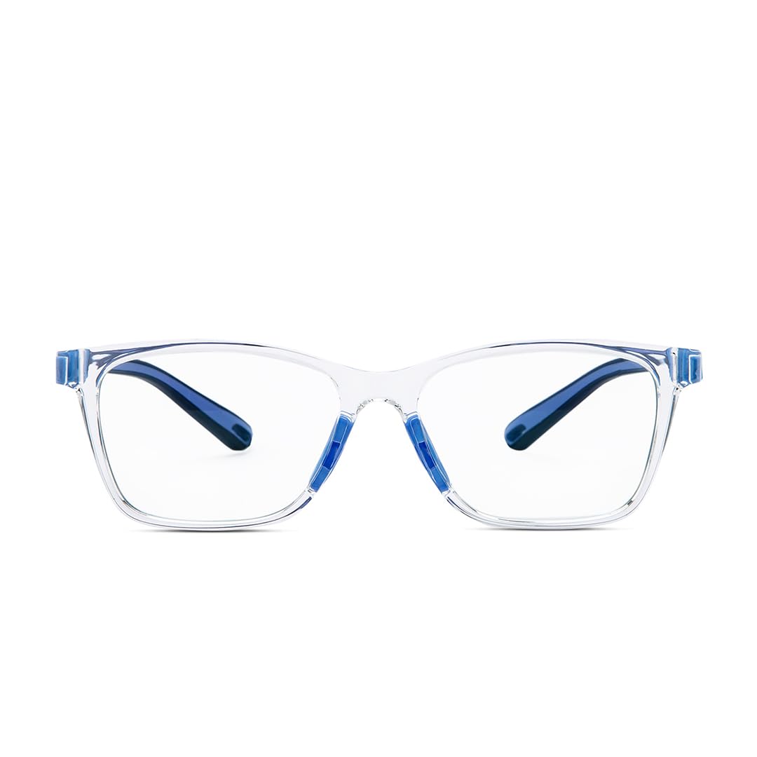 Intellilens | Zero Power Blue Cut Computer Glasses | Anti Glare, Lightweight & Blocks Harmful Rays | UV Protection Specs | For Boys & Girls | Transparent| Wayfarer | Small (B0BDMLF7KL) Amazon Price History, Amazon Price Tracker