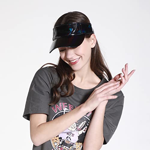 Xrdss Outdoor Street Empty Top Sun Visor Casual Multicoloured Sports Uv Protection Breathable Adjustable Baseball Cap (Black) #TOP5