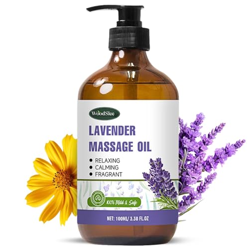 Lavender Oil Massage Oils for Massage Therapy, Massage Oils for Date Night, Massage Oil for Muscle Pain, Gua Sha Relaxing, Natural Lavender for Skin Hair, Fragrance Hair Serum for Women Men