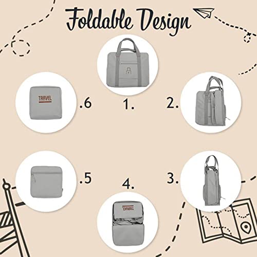 Large Capacity Folding Travel Bag, Portable Foldable Travel Lightweight Waterproof Oxford Fabric Duffel Bag, Expandable Dry And Wet Separation Sports Duffel Bag For Sport, Gym And Travel (Small-Black) #TOP6