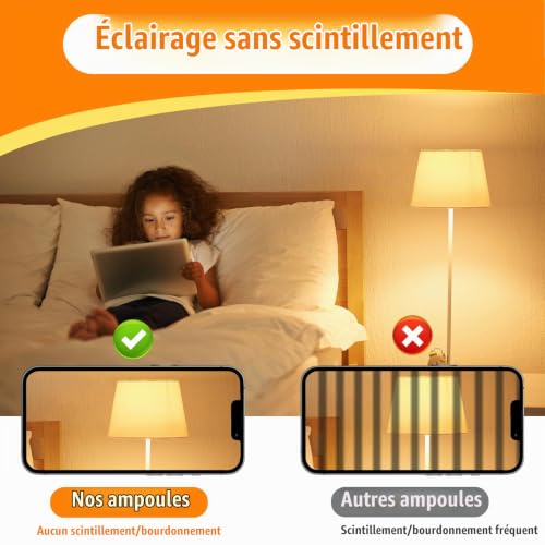 Caldarax Ampoule LED R50 E14 5W, Ampoule Spot Réflecteur LED E14 Équivalent 40W Incandescence, Blanc Chaud 2700K 475LM, Angle de faisceau 120°, Non Dimmable, Lot de 5 – vue 6