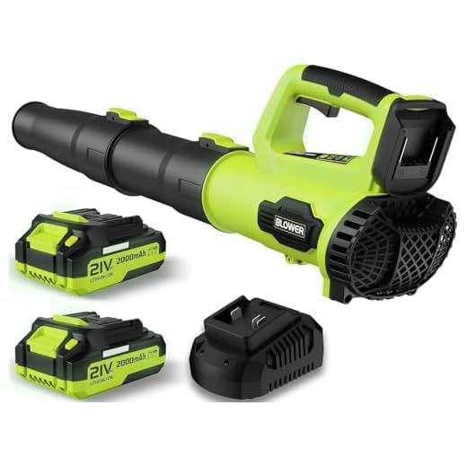 LEAPUL Cordless Leaf Blower with Fast Charger