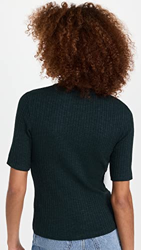 Image of Vince Women's Elbow Sleeve Crew Neck Top