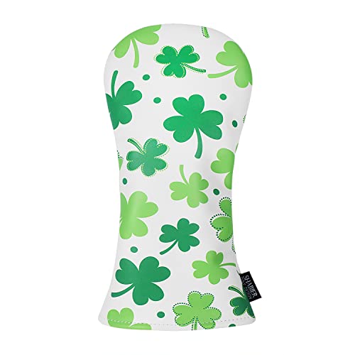 SHABIER Couvre-club de golf en bois pour Taylormade M5 M6 Motif trèfle Cover