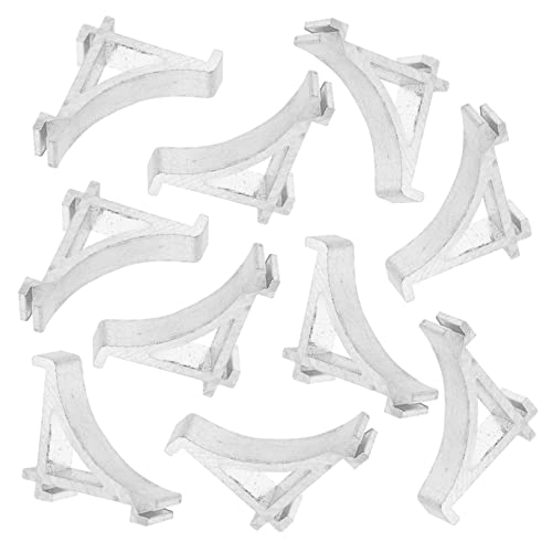 Cabilock 10 piezas Clips Soporte Estante Congelador Aluminio Inoxidable Duradero Fijación Fácil Instalación Compatible Frigorífico Hogar