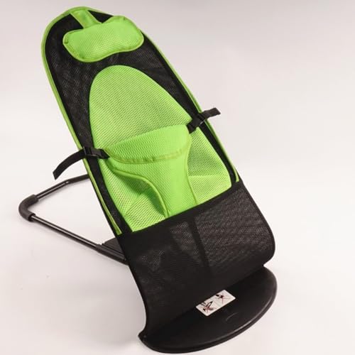 「DOGKING」 犬用ハンモックベッド 犬用ロッキングチェア 高さのある犬用ベッド ペット猫用スイングチェア 洗える犬用バウンサー 屋内屋外用 (グリーン,ダブルメッシュ枕)