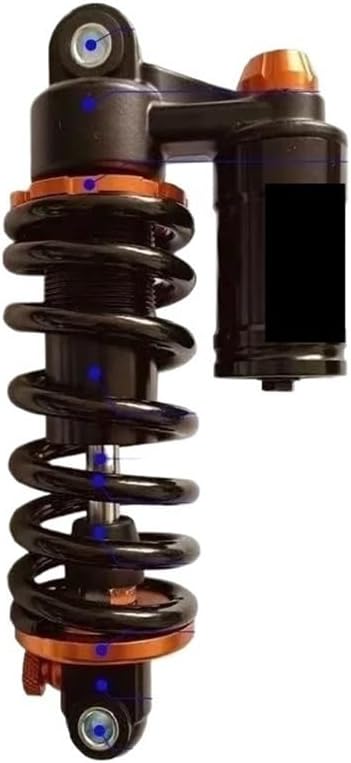 MTB Rear Suspension Shock 190/180mm 6066 Alloy Adjustable Coil Spring For Downhill& Mountain Bikes(190MM)