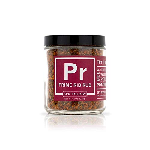 Spiceololgy - Prime Rib Rub - 4.5 ounces - Use On: Beef, Chicken, Veggies, Pork and Potatoes