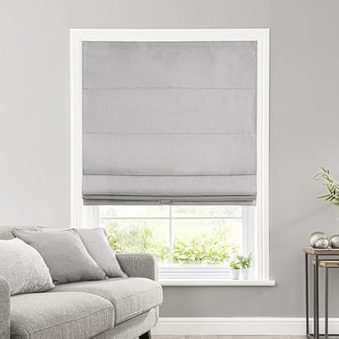 SHECUTE Cordless Roman Shades for Windows Cover