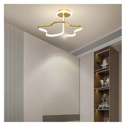 Plafonnier LED moderne pour couloir sombre avec éclairage ajustable 3 couleurs or