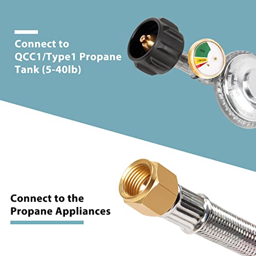 SHINESTAR-5FT-Gas-Grill-Regulator-and-Hose-with-Gauge-Propane-Regulator-with-Hose-for-Weber-Grill-Propane-Heater-Patio-Heater-Fire-Pit-and-More-Low-Pressure