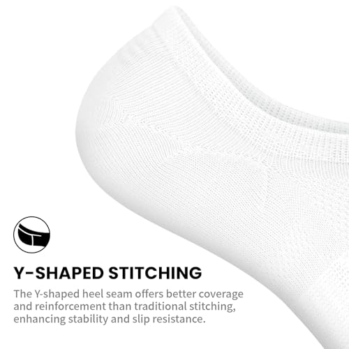 wernies No Show Socks Women - 8 Pairs Ankle Socks for Women, Low Cut Socks Short Cotton Socks, Invisible Casual Socks
