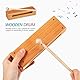 Vaguelly 2 Sätze Holz Orff Instrument Percussion Blöcke und Handtrommel mit Holzschlägeln Rhythmus Holzblock Holzinstrument Musikalisches Schlaginstrument Professioneller Rhythmus-holzblöcke