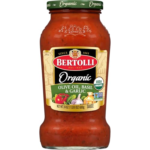 Image of Bertolli ORGANIC Olive Oil & Garlic, 24 Ounce
